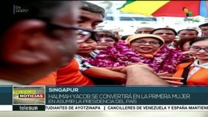 Halimah Yacob se convierte en la primera presidenta de Singapur