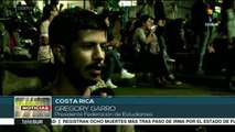 Universitarios marchan contra presupuesto para educación en Costa Rica