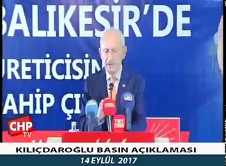 CHP lideri Kemal Kılıçdaroğlu'ndan basın açıklaması