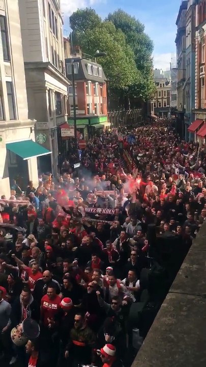 Koln Fans Invading London Ahead Of Arsenal Match!
