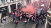 Cologne fans' incredible parade through London