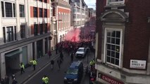 Cologne Fans March Through Streets of London