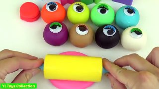 Et des balles par par collecte couleurs œil pour amusement amusement enfants Apprendre jouer formes jouets avec Doh halloween yl