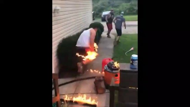 Ils voulaient fabriquer un lance-flammes mais ça va mal tourner