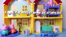 Peppa Pig George com medo do Papai Pig Fantasma Assustador - Peppa Portugues DisneyKids Brasil