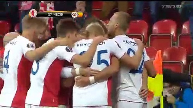 Tomas Necid Goal HD - Slavia Prague 1-0 Maccabi Tel Aviv 14.09.2017