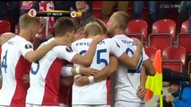 Tomas Necid Goal HD - Slavia Prague 1-0 Maccabi Tel Aviv 14.09.2017