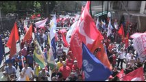 Sindicatos metalúrgicos brasileños protestan contra reforma laboral de Temer