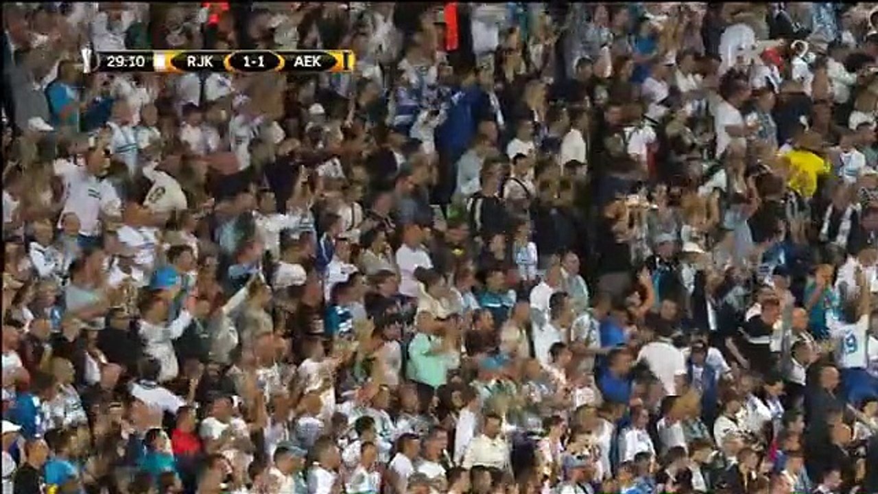 Josip Elez  Goal - Rijeka vs AEK Athens 1-1 (14.09.2017)