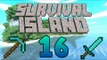 Diamonds! Strip mining! Finding Caves! - (Minecraft Survival Island) - Episode 16