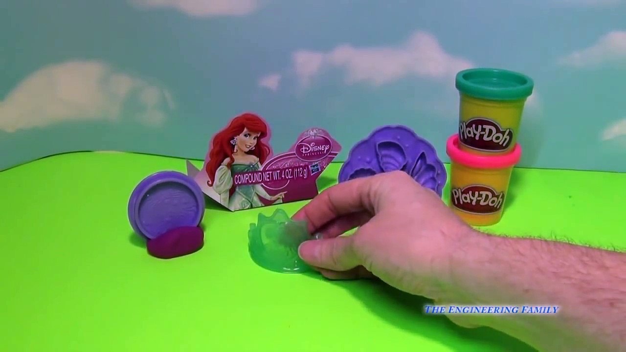 Play-Doh Disney Ariel Crown How to Make a Play Doh Disney Princess Little Mermaid Crown