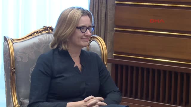 Cumhurbaşkanı Erdoğan, Birleşik Krallık İçişleri Bakanı Rudd'u Kabul Etti