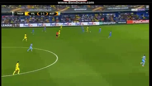 Cedric Bakambu Goal HD - Villarreal (Esp) 2-1 Astana (Kaz) 14.08.2017