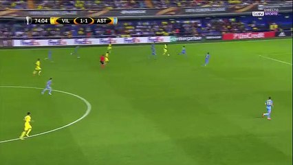 Cedric Bakambu Goal - Villarreal vs FC Astana 2-1 (14.09.2017)