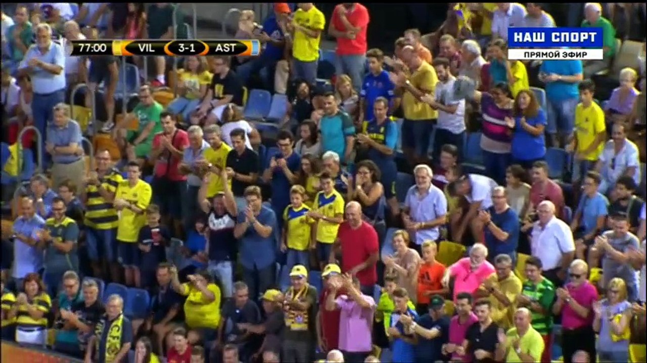 3-1 Denis Cheryshev Goal Villarreal CF 3-1 FC Astana - 14.09.2017