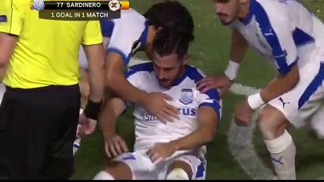 1-1 Το γκολ του Σαρντινέρο Αντριάν - Απόλλων Λεμεσού 1-1 Λυόν - 14.09.2017