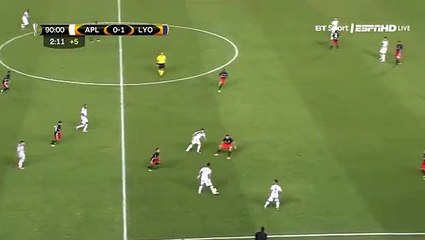 Apollon Limassol 1-1 Lyon 14/09/2017 Sardinero Adrian Goal 90' HD Full Screen Europa League .