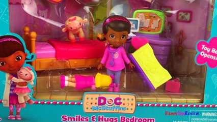 Doc McStuffins smile and hug bedroom - Kinder Toy Surprise Natoons - Play DOh by DisneyToysReview