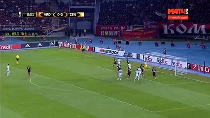 Aleksandr Kokorin Goal - Vardar vs Zenit Petersburg 0-1 (14.09.2017)