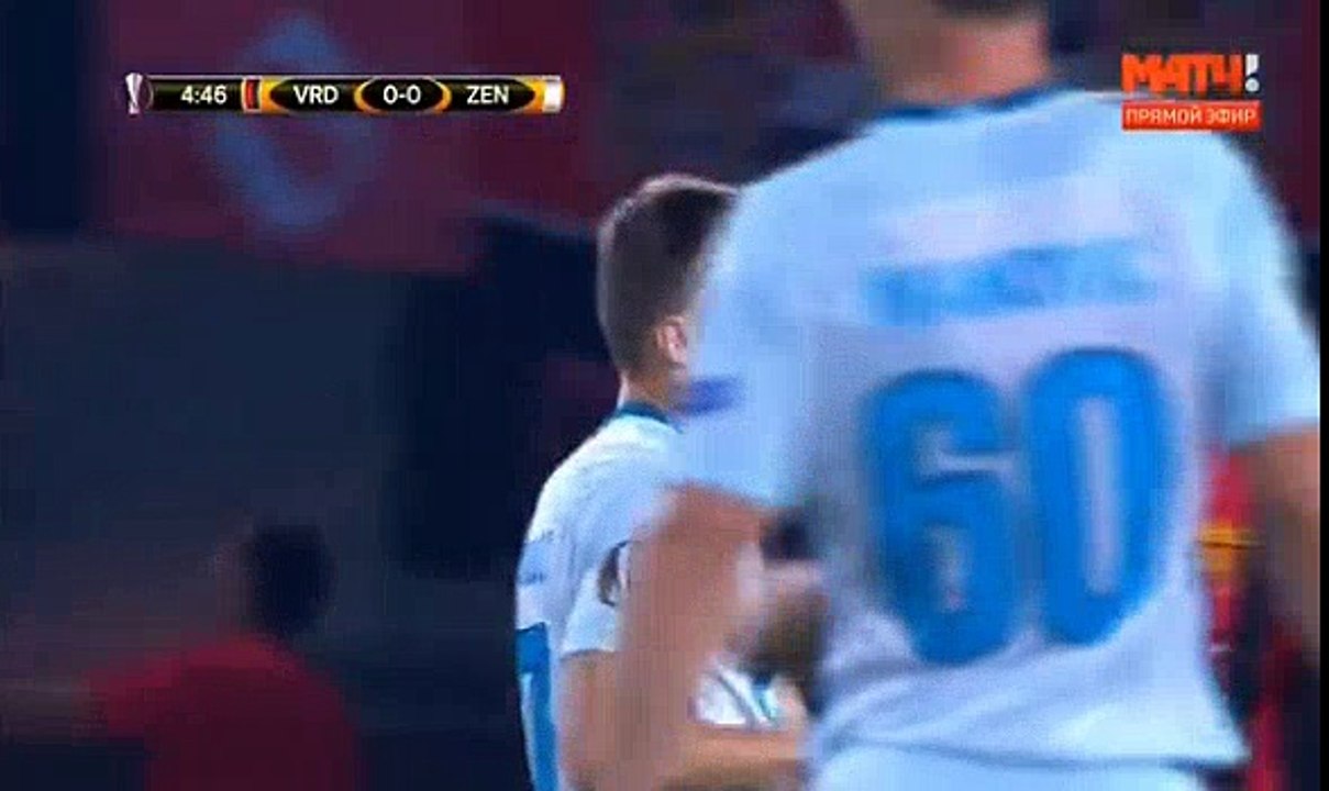 Vardar 0-1 Zenit Petersburg 14/09/2017  Aleksandr Kokorin Goal 5' HD Full Screen Europa League