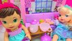 Vivant bébé par par biscuits bricolage poupée amusement amusement fête jouer thé tasse à thé avec Surprise doh disneycart