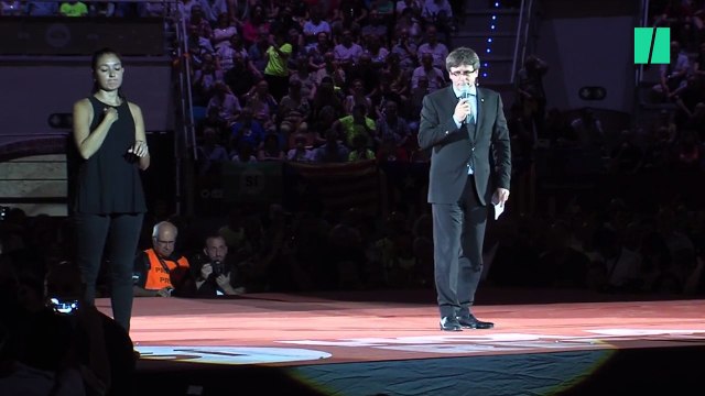 El discurso de Puigdemont en el acto inaugural de la campaña del 1-O