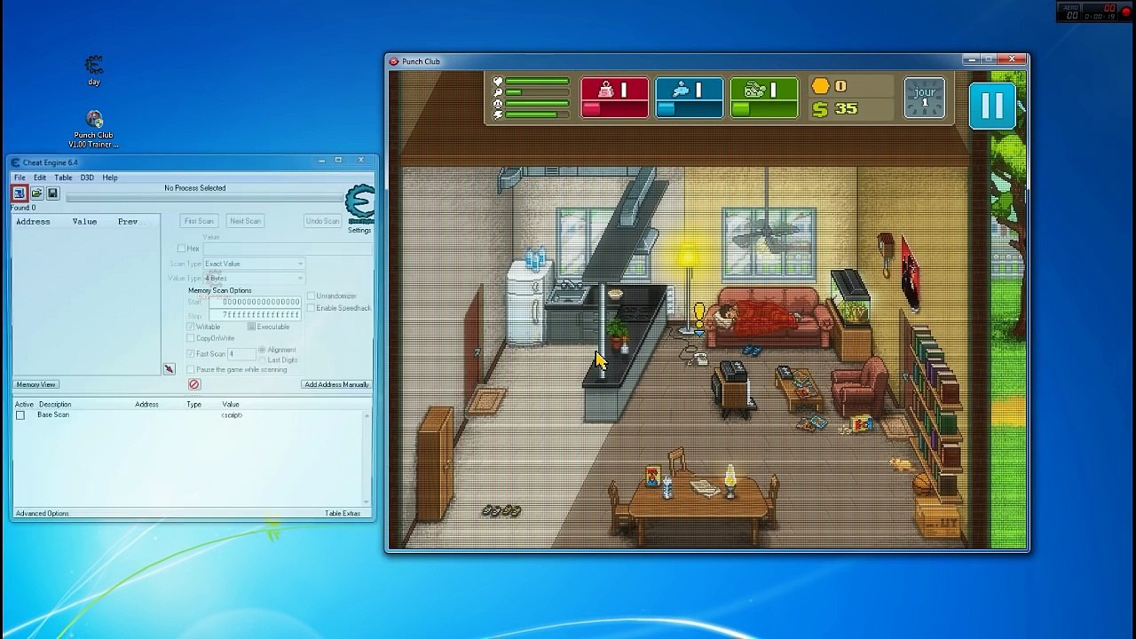 Punch Club cheats trainer UNLIMITED Skill Points money $999999 FREEZE Increase Food Mood Energy