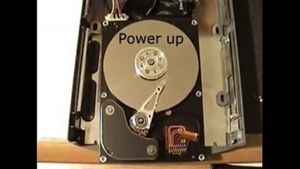 What A Hard Drive Looks Like From Inside When We Operate On It
