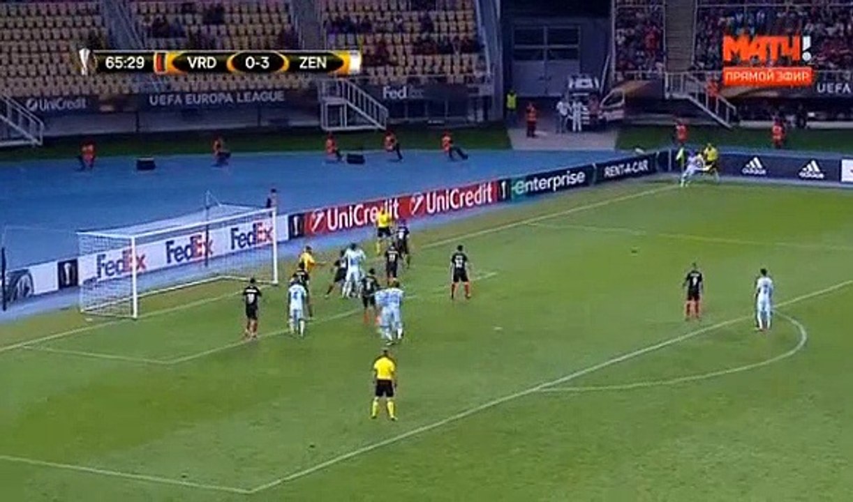 Vardar 0-4 Zenit Petersburg 14/09/2017 Branislav Ivanovic Goal 67' HD Full Screen Europa League