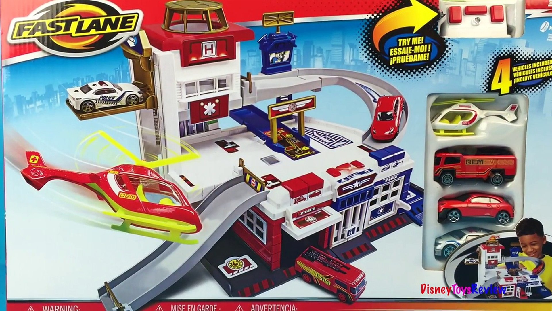 Fast lane rescue station hot sale playset