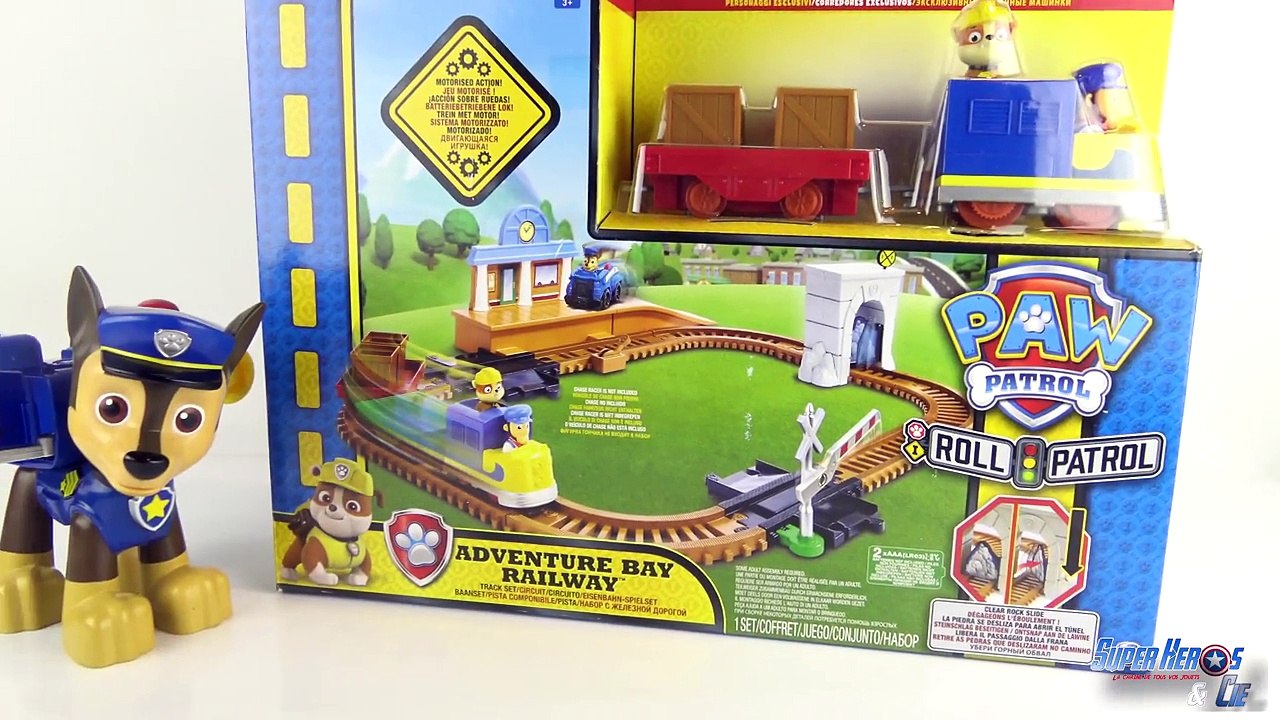 Pat Patrouille Train Electrique Grande Vallée Adventure Bay Railway Jouet Toy Patrulla de Cachorros
