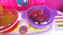 Toy Kitchen velcro fruit vegetables cooking soup baking bread cookies toy food asmr