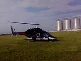 Helicopter BELL 222/230 Airwolf Turbine Engine Startup and Liftoff