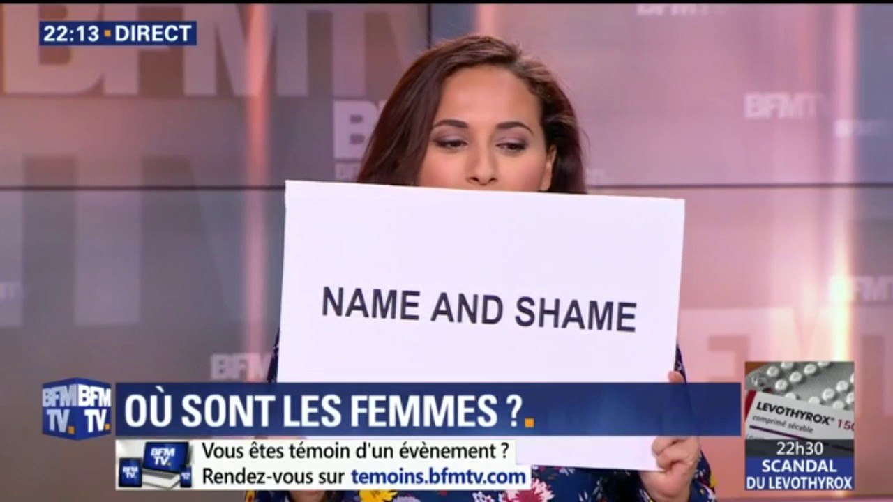 L'oeil de @salhiabrakhlia : Le "name and shame", l'arme du gouvernement pour lutter vs les inégalités femmes/hommes.