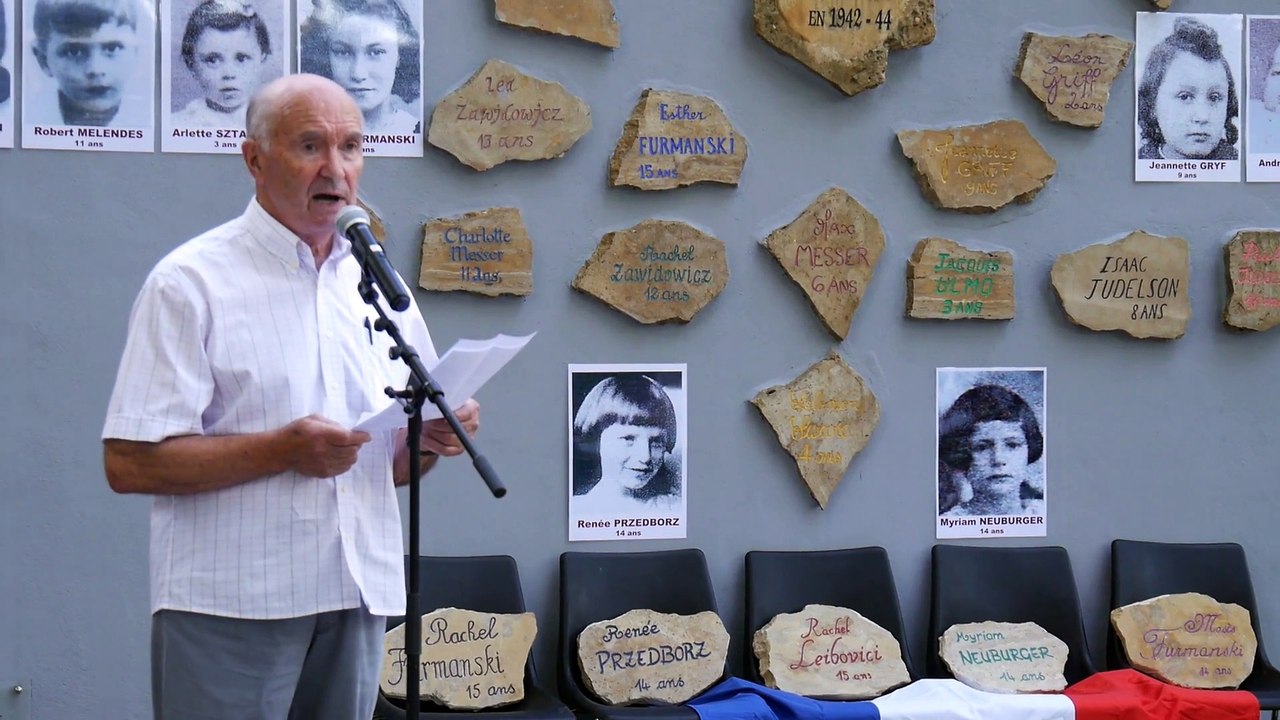 Cérémonie en  Mémoire des enfants juifs : intervention du Président