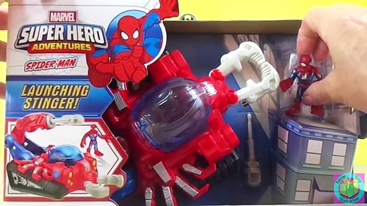 Marvel Super Hero Adventures Spider-Man Web Strike Tank Playskool Imaginext Batman Crossover