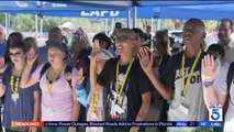 Kids Battling Cancer 'Sworn In' as Honorary LAPD Officers for the Day