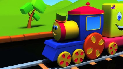 鲍勃列车颜色歌|3D卡通的孩子|教育视频|颜色为孩子|不同的颜色|颜色火车 | Bob Train Color Song | Learn Colors | Colors For K