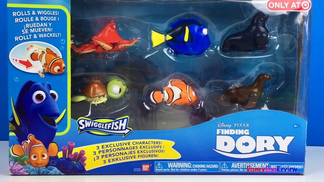 DISNEY PIXAR FINDING DORY SWIGGLEFISH DORY NEMO SQUIRT HANK RUDDER FLUKE & 3 EXCLUSIVE CHARACTERS