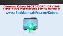 Download Kubota Diesel Engine Service Manual PDF Online - Workshop Manual, Service Manual, Factory Manual - D1403 D1703 V1903 V2203 F2803