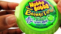Hubba Bubba Bubble Tape Unboxing! Awesome Junk Food Gummy Goodness! Sour Apple & Triple Treat