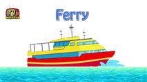 Learning Water Vehicles for Kids, Sailing Ship, Speed boat, Submarine, Water Scooter, Yacht
