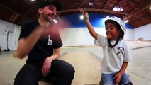 Incredible 3 year old skateboarder