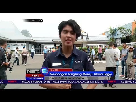 Obama dan Rombongan Tiba di Bandara Halim - Net 12