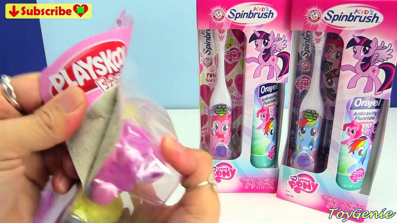 My Little Pony Brushing Teeth with Pinkie Pie, Starsong, and Applejack