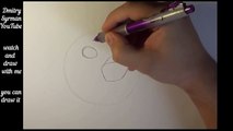 How to draw angry birds Bomb