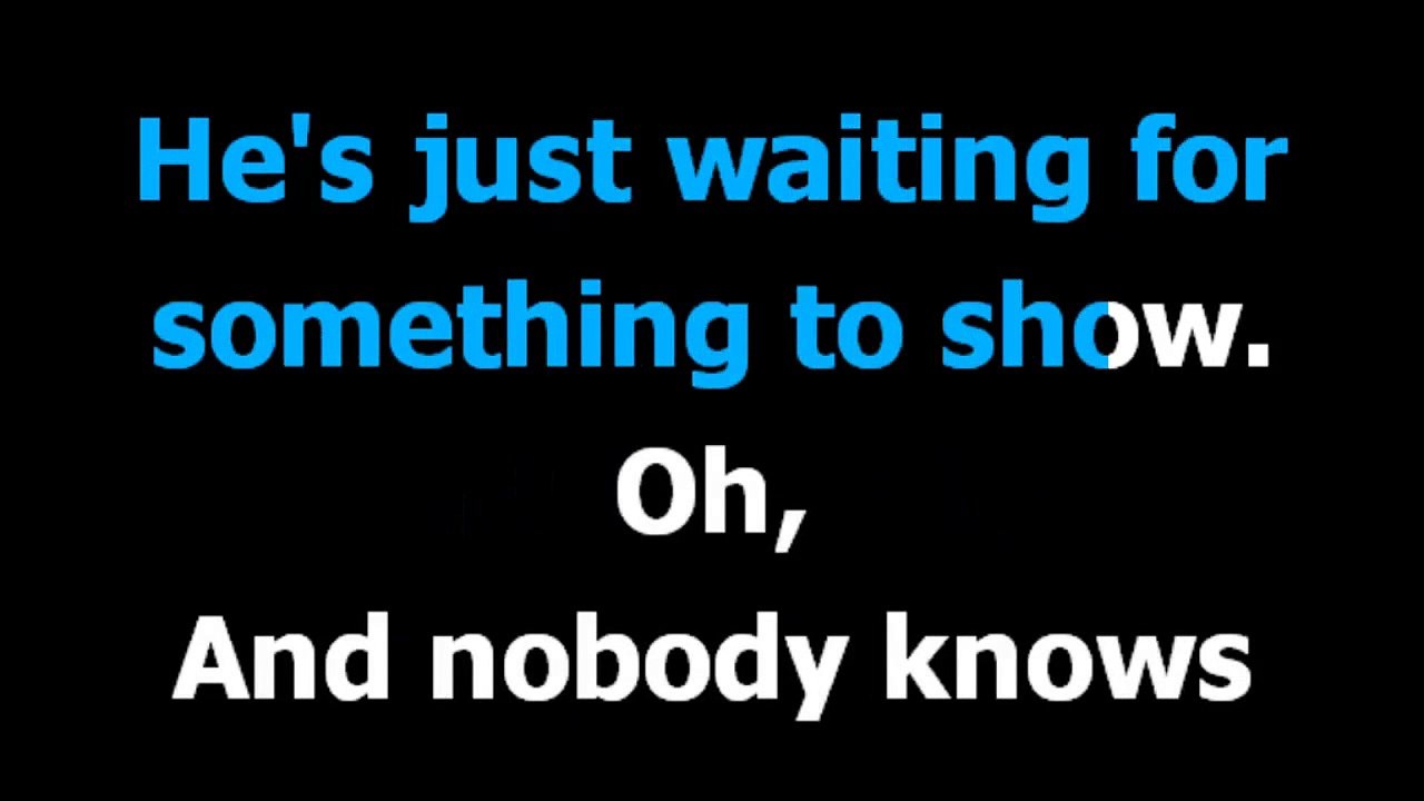 Man on the corner -  Genesis  - Karaoke  - Lyrics