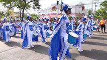 Escuelas se lucen en desfiles patrios en San Pedro Sula