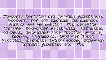 Tips on Strength or Resistance Training