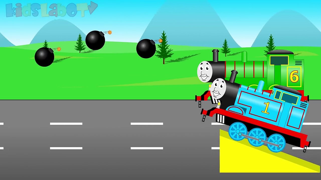 Thomas Train vs Green Train and Thomas Big Truck - Trains For Children - Cars For Kids